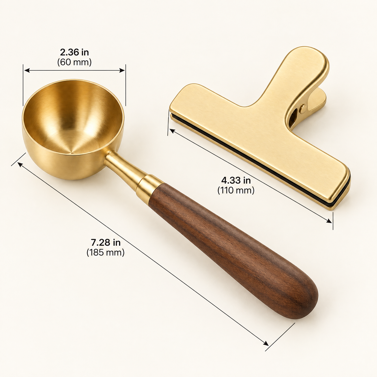cvooe™ Artisan Coffee Scoop & Clip Set image 3