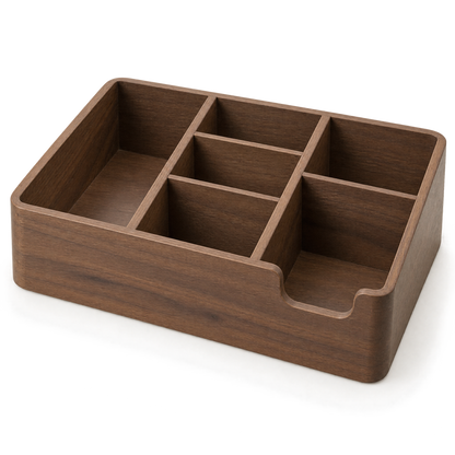 cvooe™ Wooden Coffee Station Organizer — wooden organizer isolated product image
