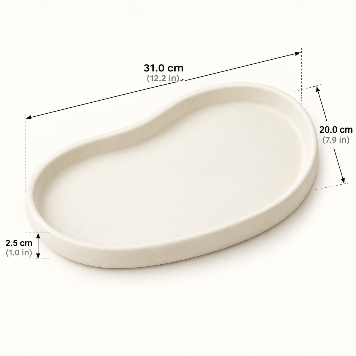 cvooe Sculptural Coffee Serving Tray – tray dimensions